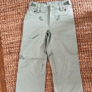 FLYLOW womens ski pant in blue